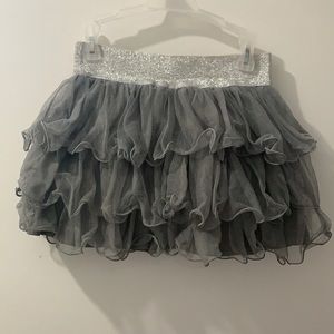 Sliver/Gray Skirt